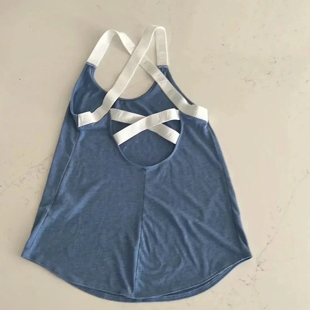 Nike Dri-Fit Indigo Storm Elastika training tank women’s size XS - Picture 9 of 12